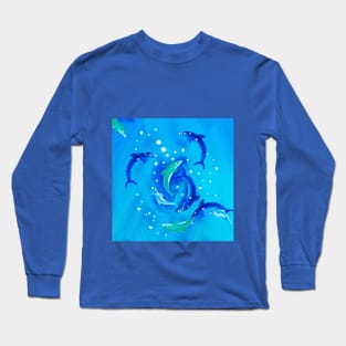 Dolphin encounter, touch without being touched Long Sleeve T-Shirt